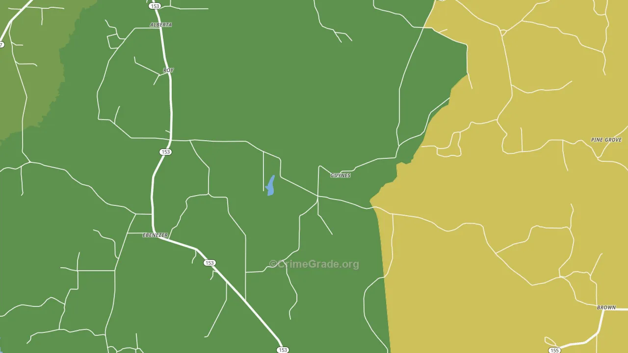 Burkplace, LA Map of Drug-Related Crime Rates