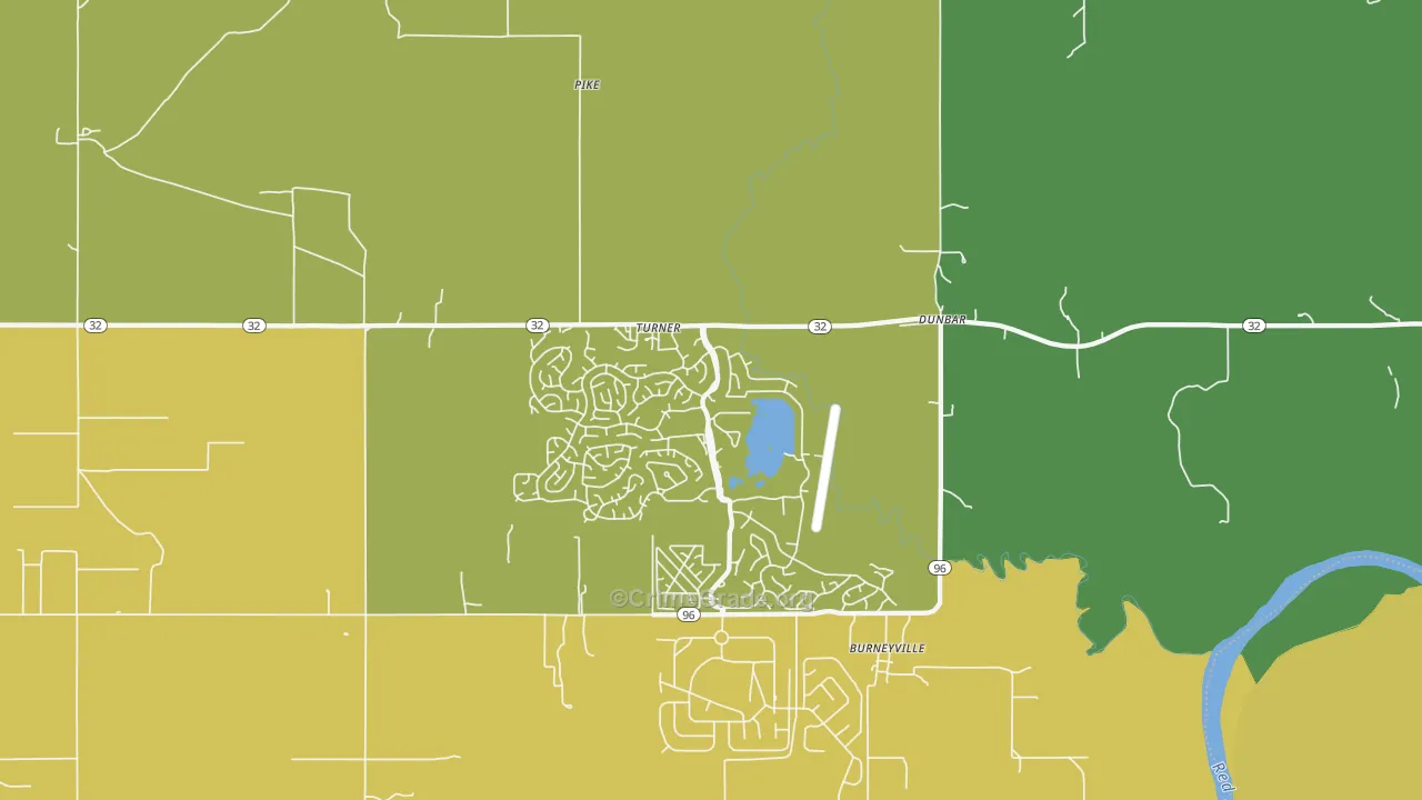 Burneyville, OK Map of Drug-Related Crime Rates