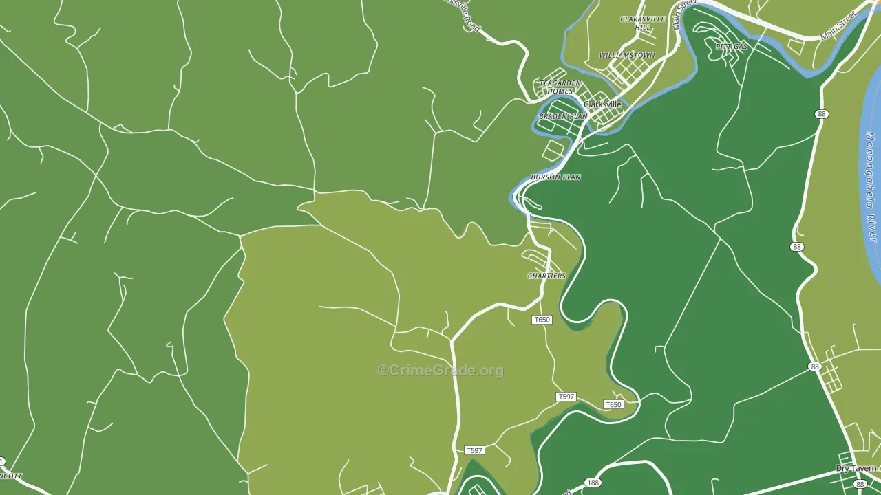 Burson Plan, PA Map of Drug-Related Crime Rates