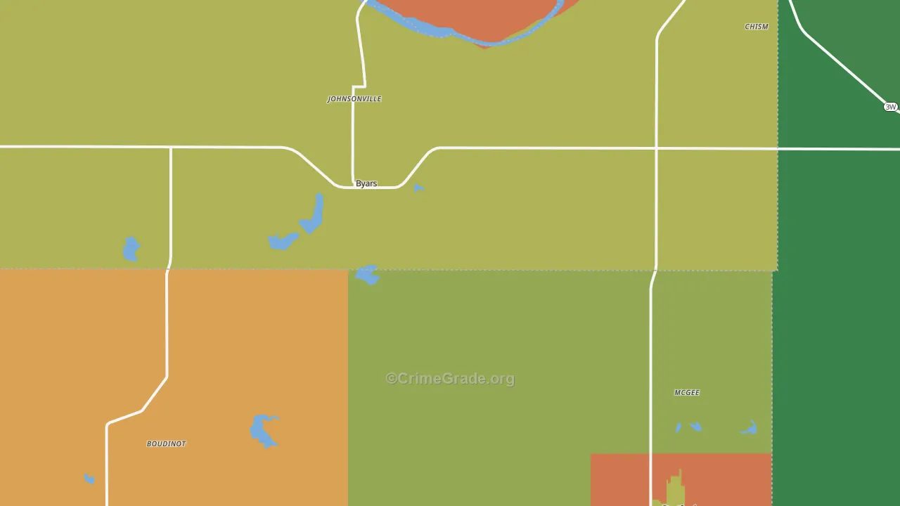 Byars, OK Map of Drug-Related Crime Rates