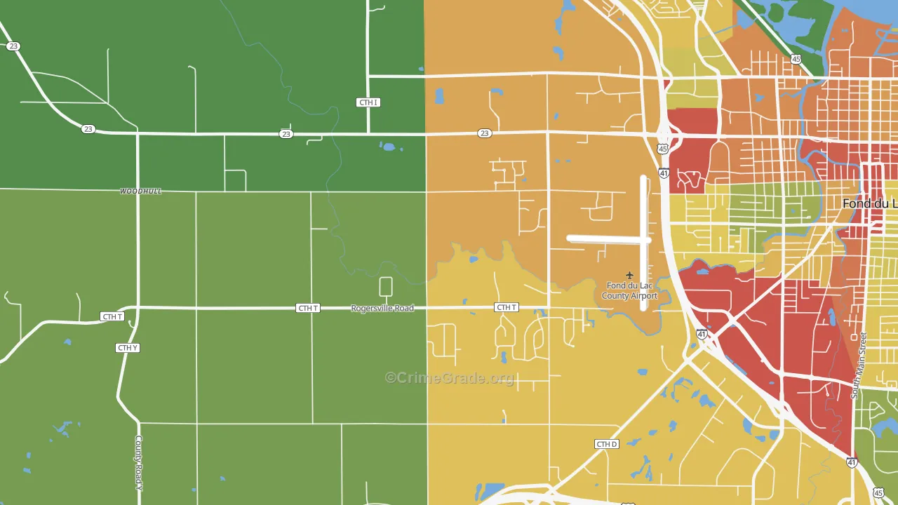 Byron, WI Map of Drug-Related Crime Rates