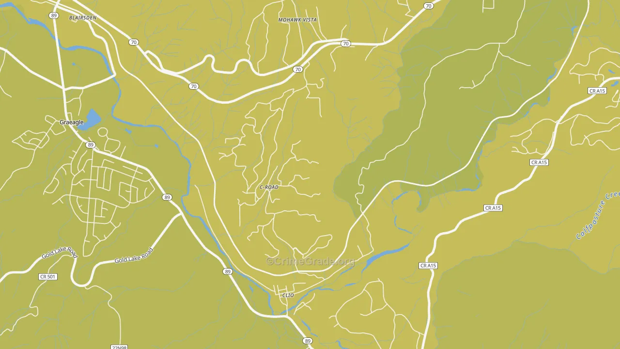 C-Road, CA Map of Drug-Related Crime Rates