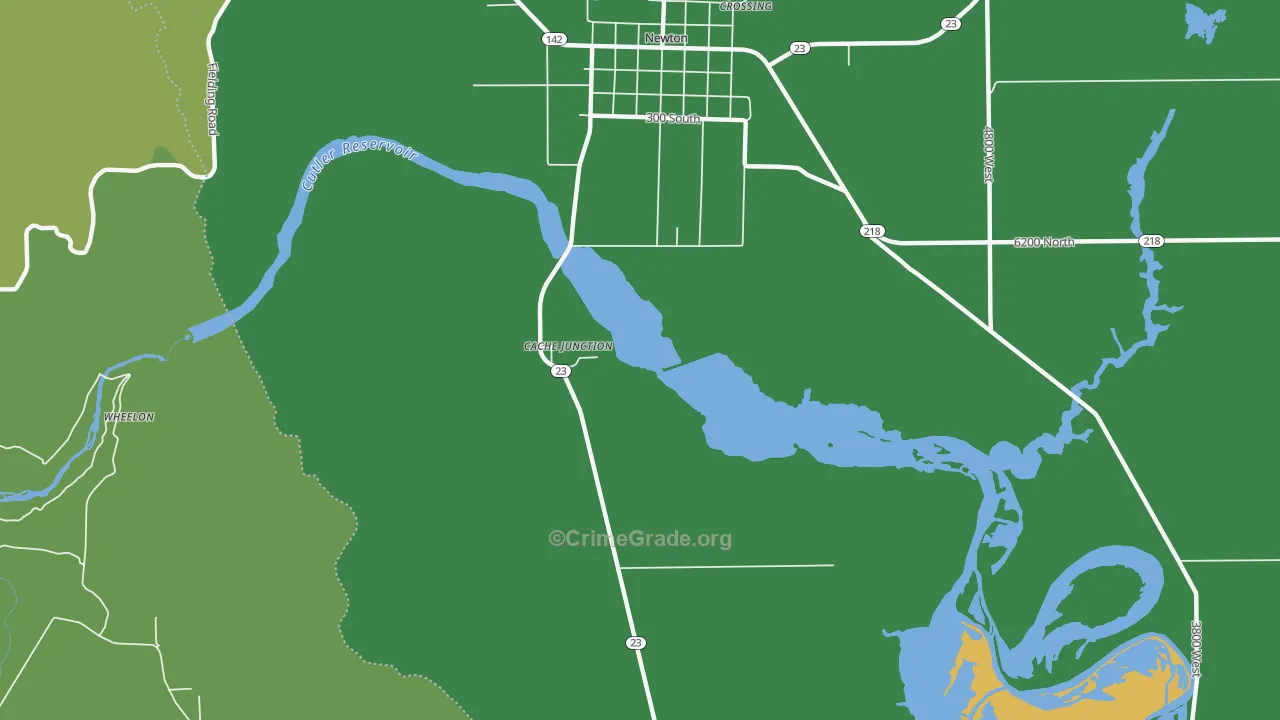 Cache Junction, UT Map of Drug-Related Crime Rates