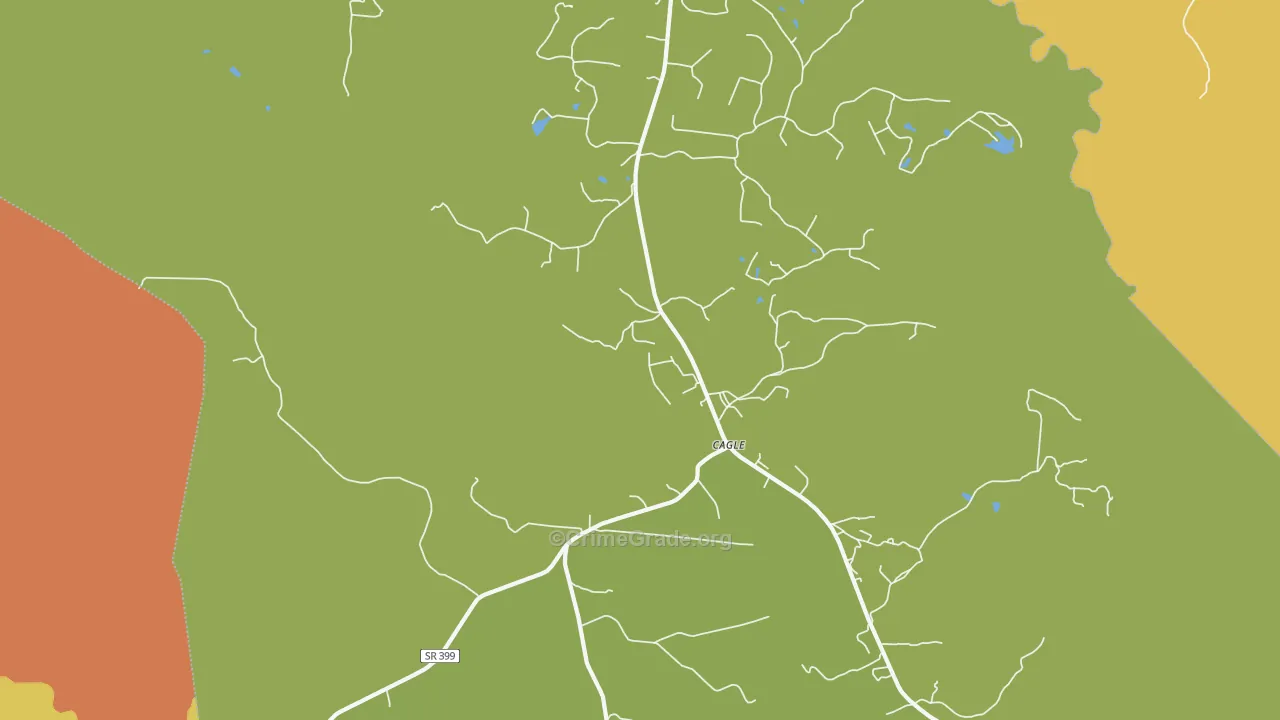 Cagle, TN Map of Drug-Related Crime Rates