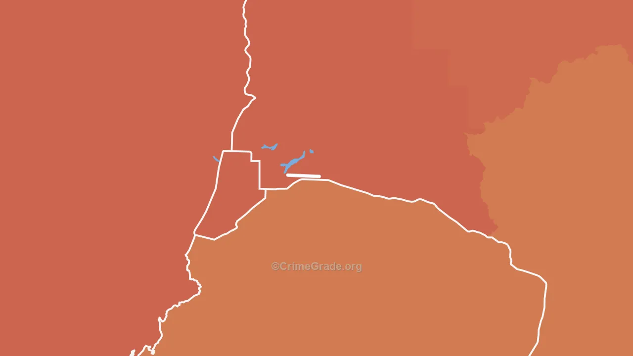 Caliente, CA Map of Drug-Related Crime Rates
