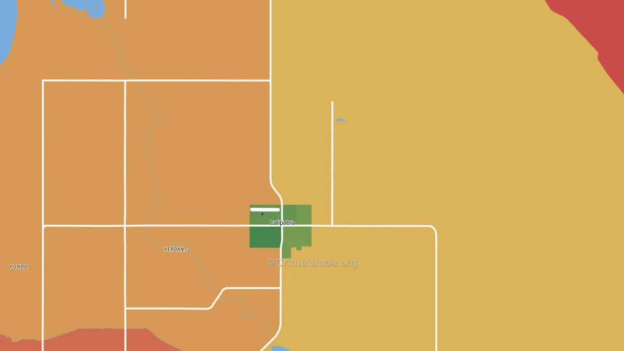 Calipatria, CA Map of Drug-Related Crime Rates