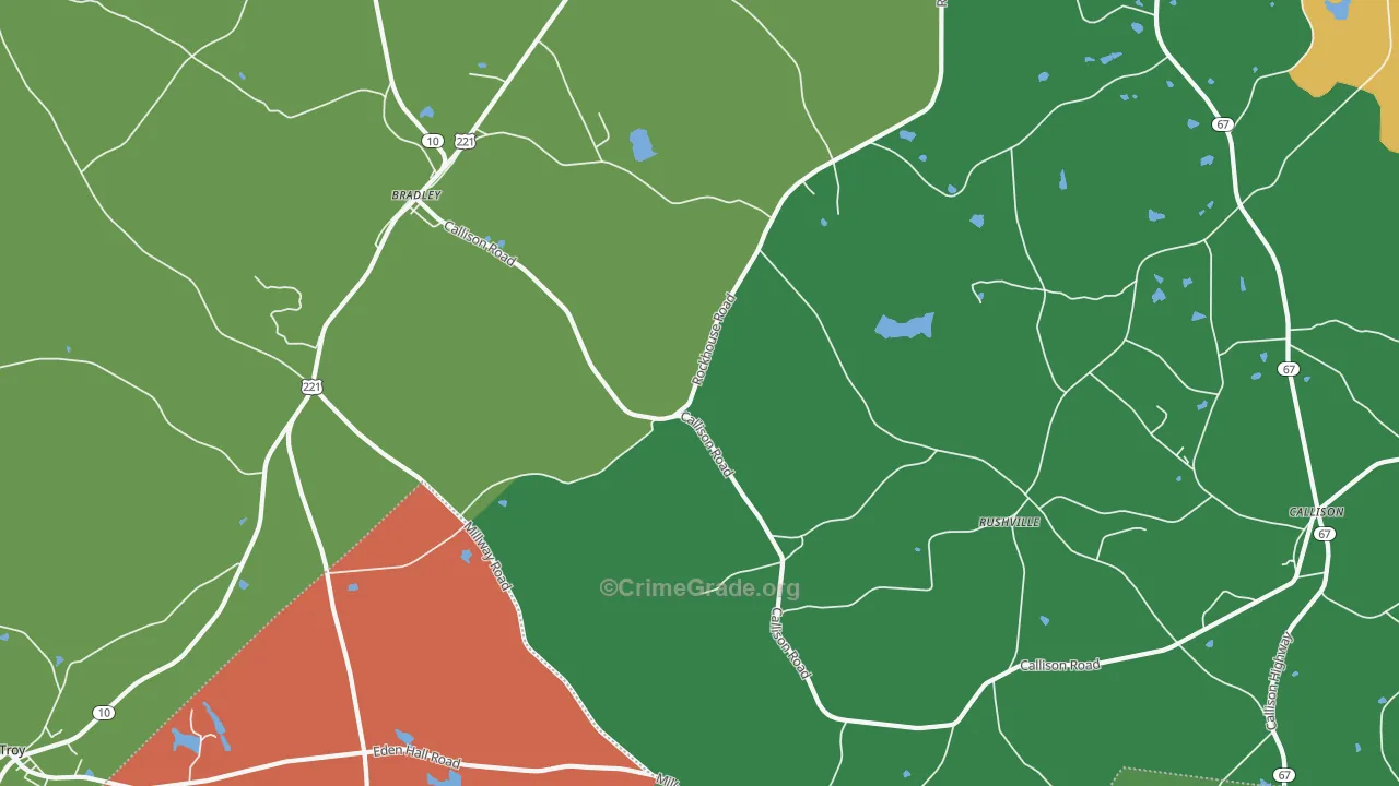 Callison, SC Map of Drug-Related Crime Rates