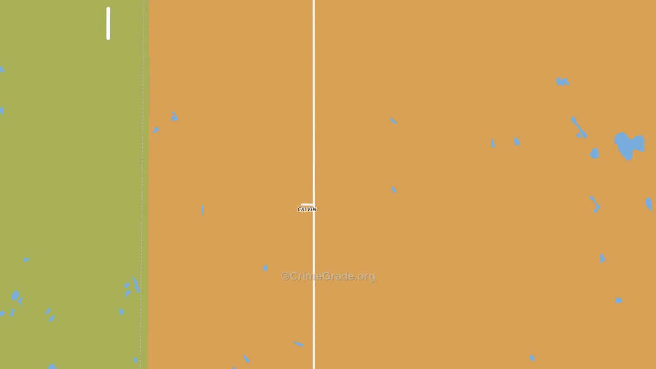 Calvin, ND Map of Drug-Related Crime Rates