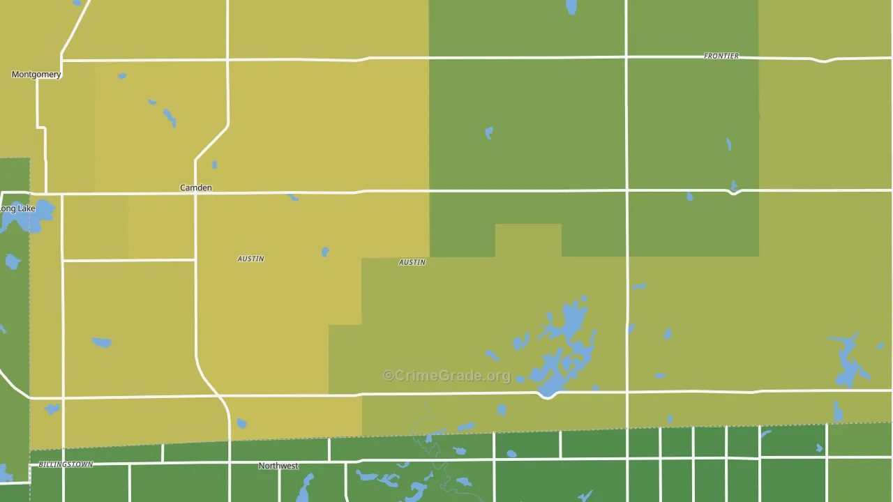 Camden, MI Map of Drug-Related Crime Rates