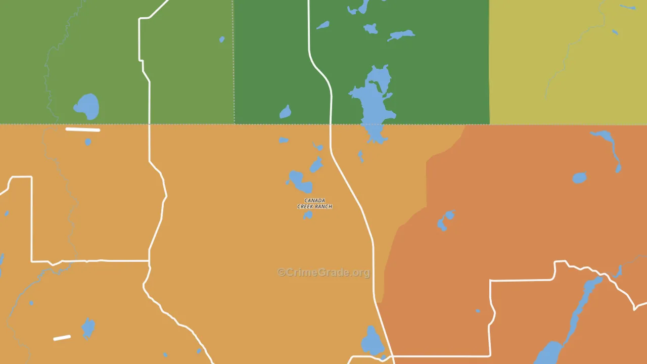 Canada Creek Ranch, MI Map of Drug-Related Crime Rates