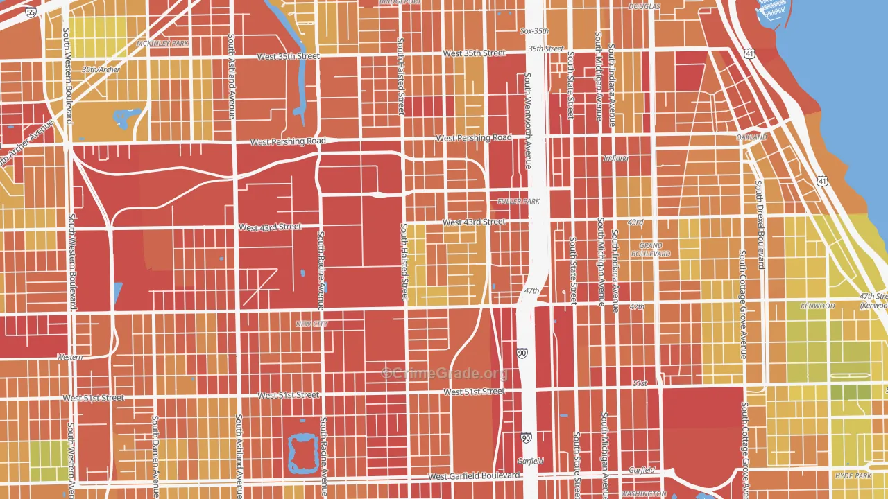 Canaryville, Chicago, IL Map of Drug-Related Crime Rates