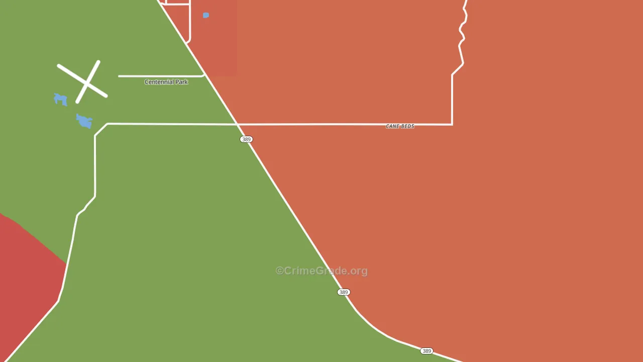 Cane Beds, AZ Map of Drug-Related Crime Rates