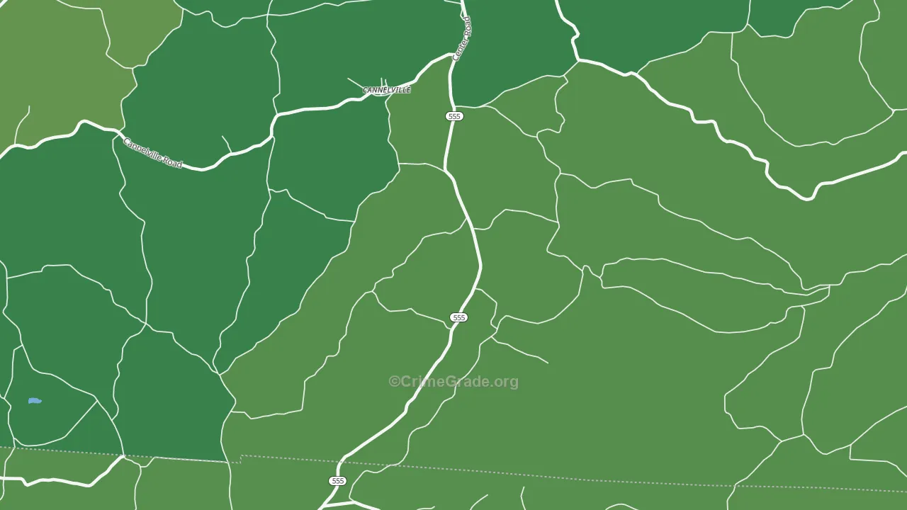 Cannelville, OH Map of Drug-Related Crime Rates