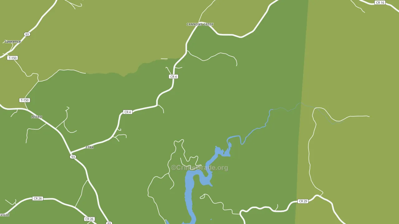 Cannons Creek, OH Map of Drug-Related Crime Rates
