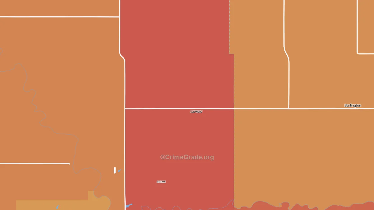 Capron, OK Map of Drug-Related Crime Rates