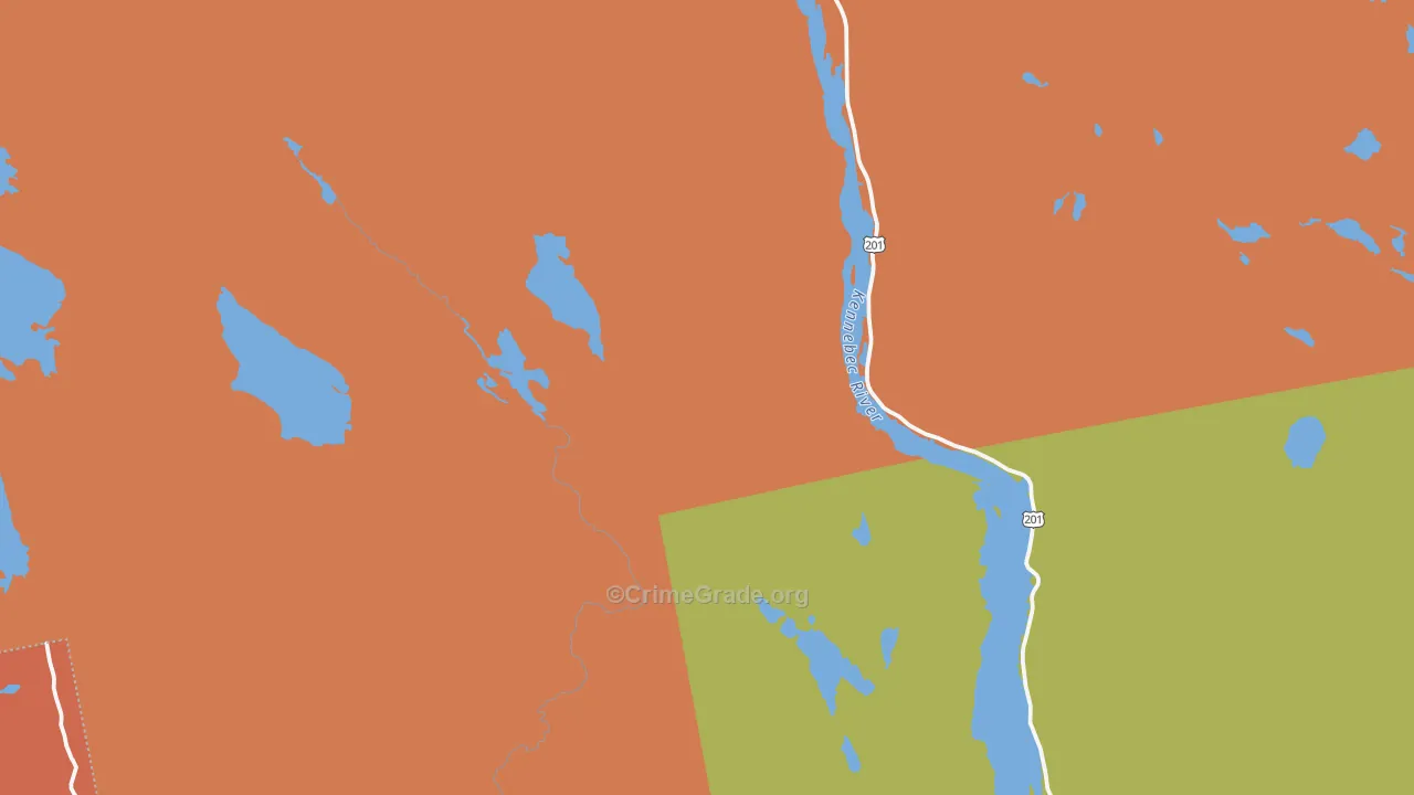 Caratunk, ME Map of Drug-Related Crime Rates