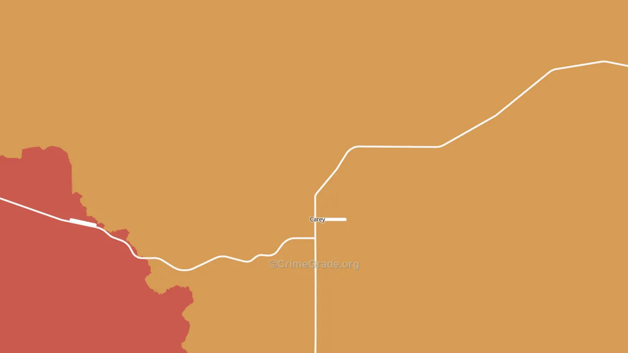 Carey, ID Map of Drug-Related Crime Rates