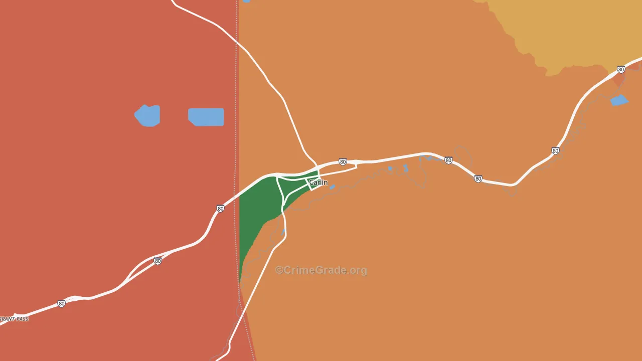 Carlin, NV Map of Drug-Related Crime Rates