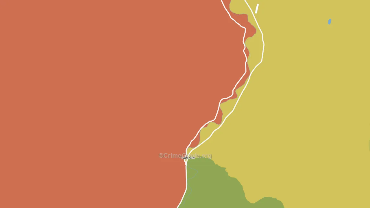 Carlton, WA Map of Drug-Related Crime Rates