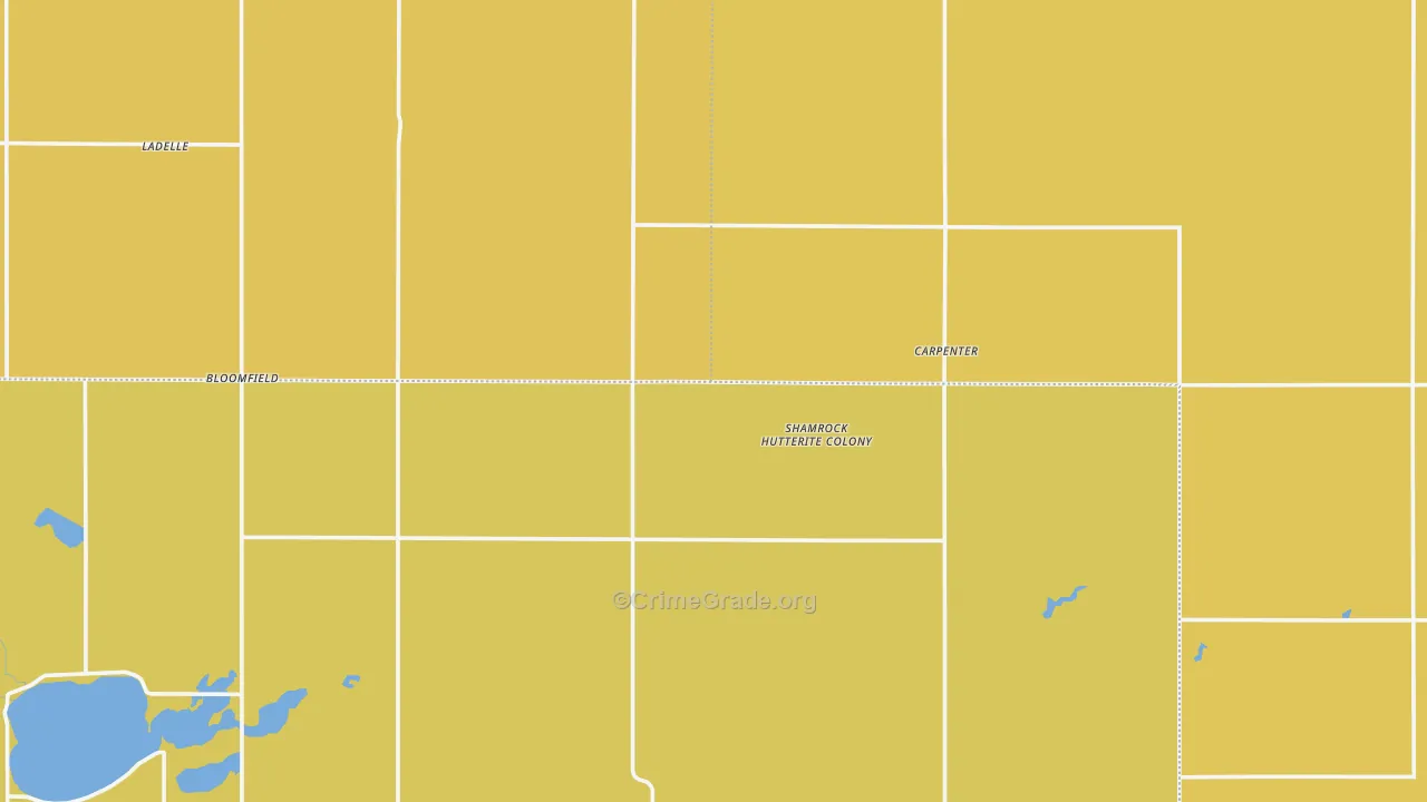 Carpenter, SD Map of Drug-Related Crime Rates