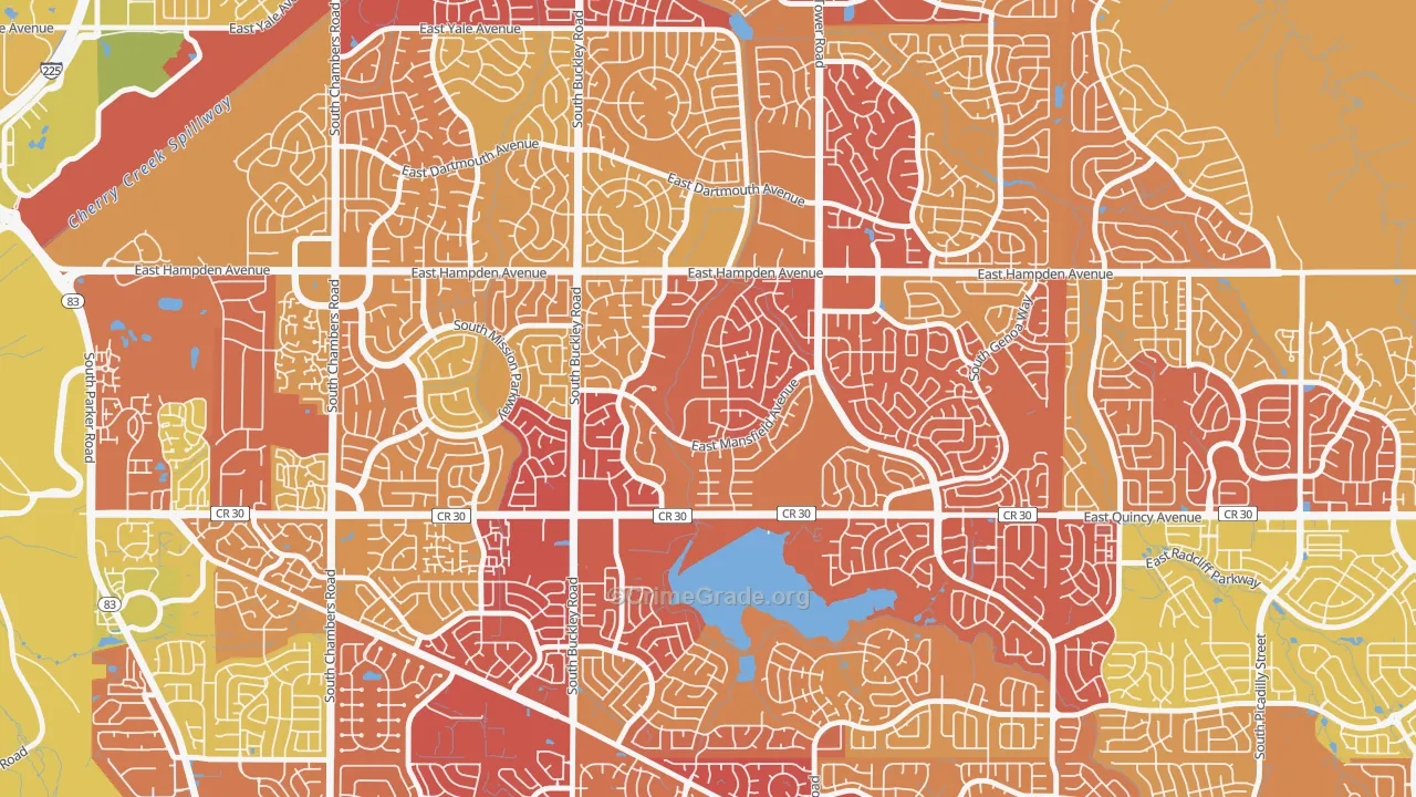 Carriage Place, Aurora, CO Map of Drug-Related Crime Rates