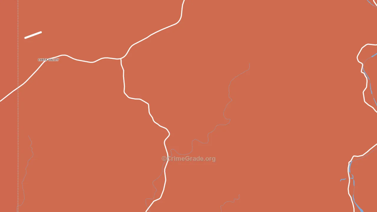 Carta Valley, TX Map of Drug-Related Crime Rates