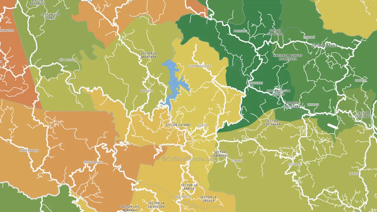 Castaner, PR Map of Drug-Related Crime Rates