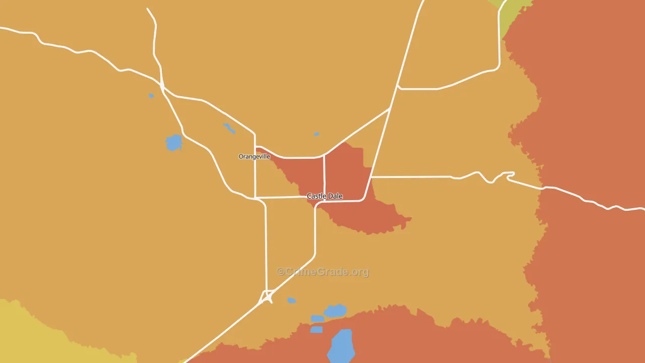 Castle Dale, UT Map of Drug-Related Crime Rates