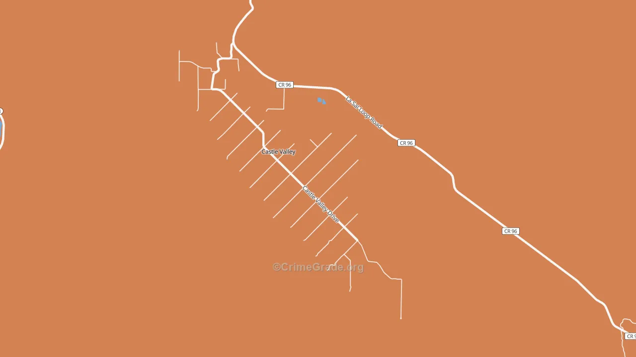 Castle Valley, UT Map of Drug-Related Crime Rates
