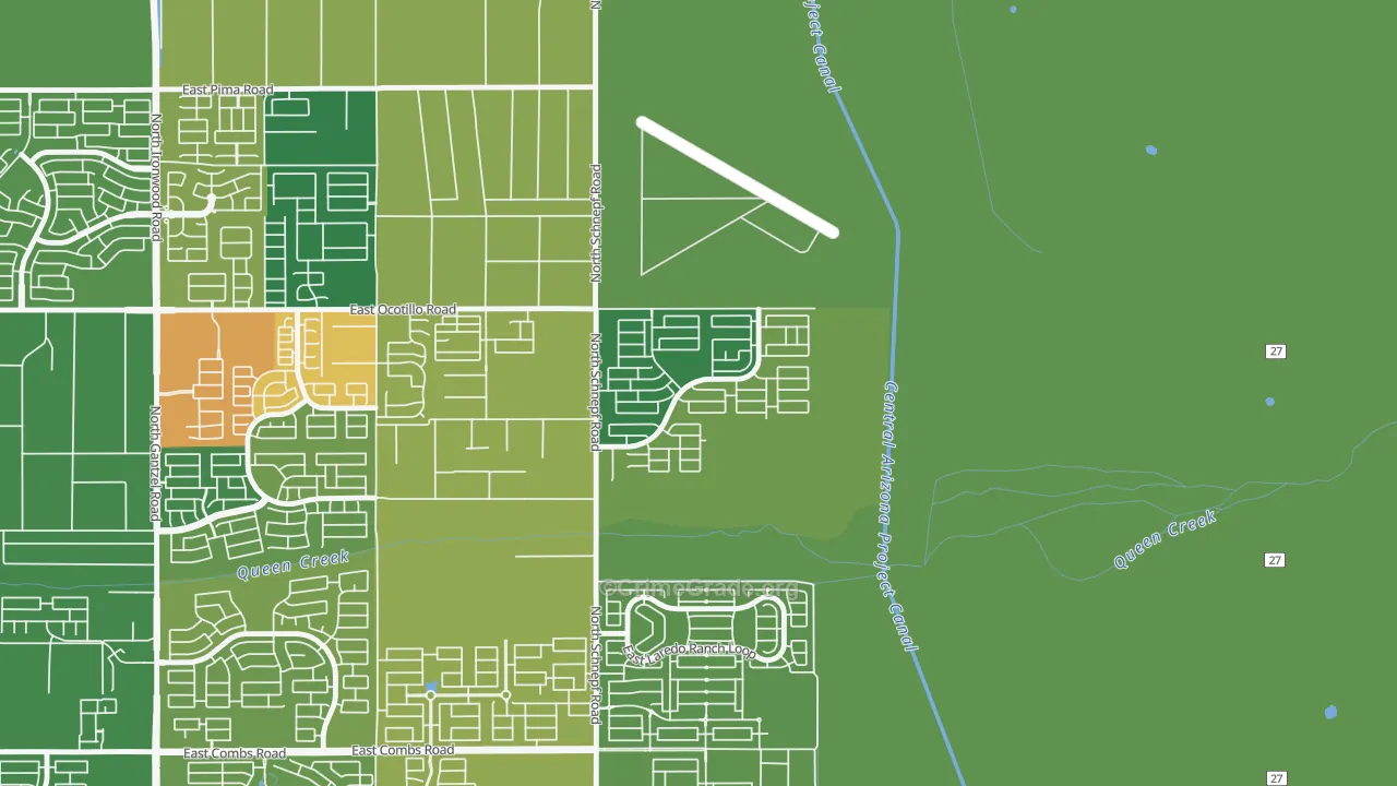 Castlegate, San Tan Valley, AZ Map of Drug-Related Crime Rates