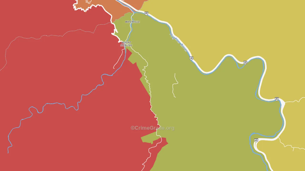 Cataloochee, NC Map of Drug-Related Crime Rates