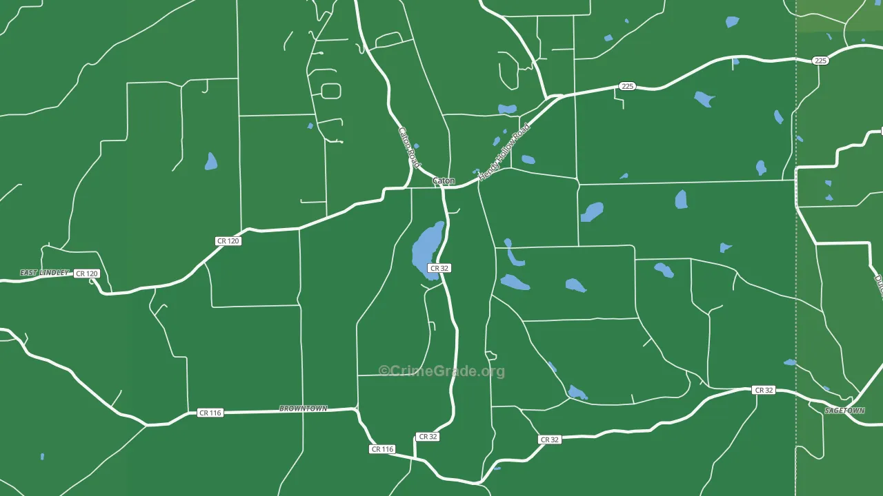 Caton, NY Map of Drug-Related Crime Rates