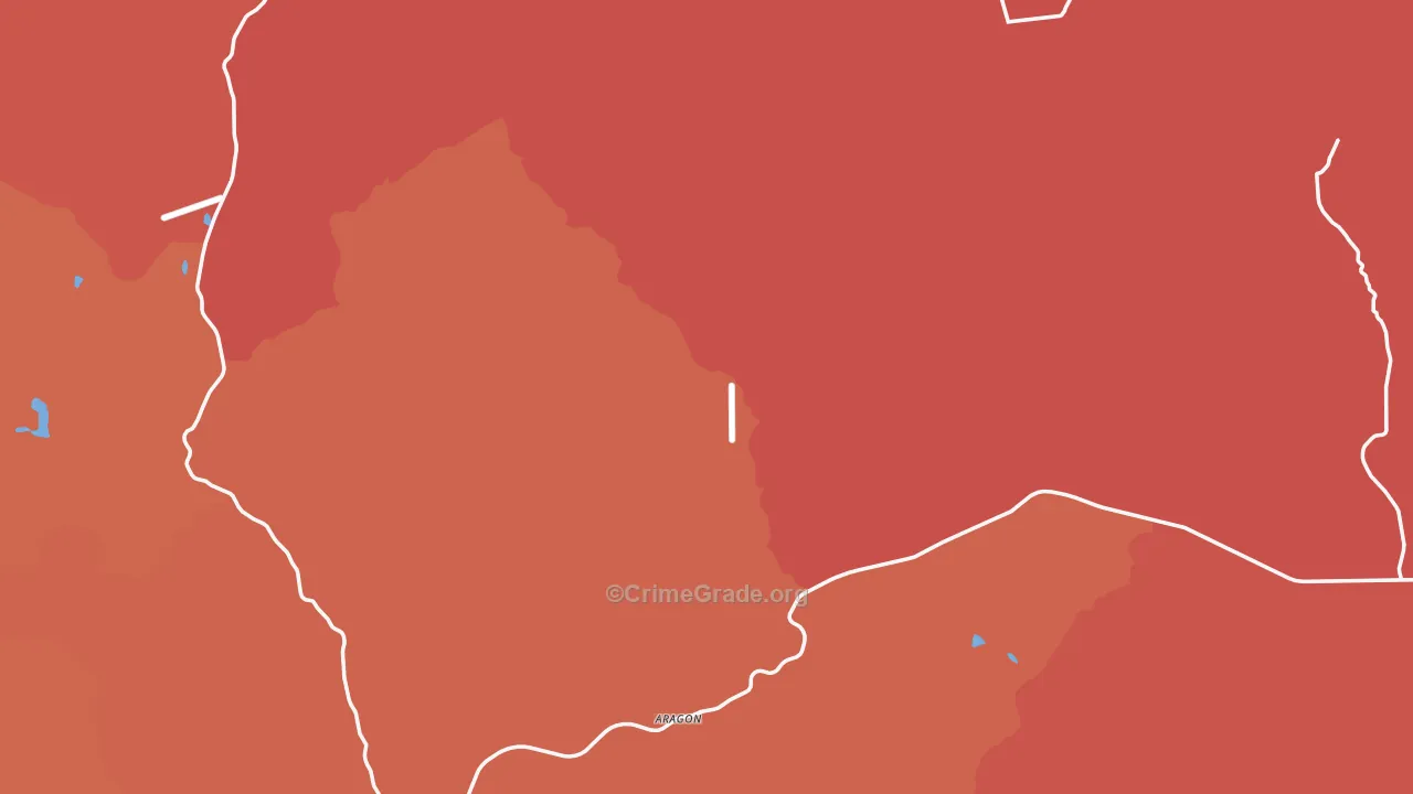 Catron County, NM Map of Drug-Related Crime Rates