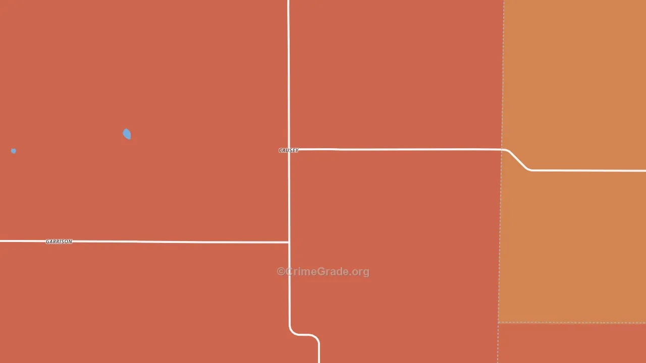 Causey, NM Map of Drug-Related Crime Rates