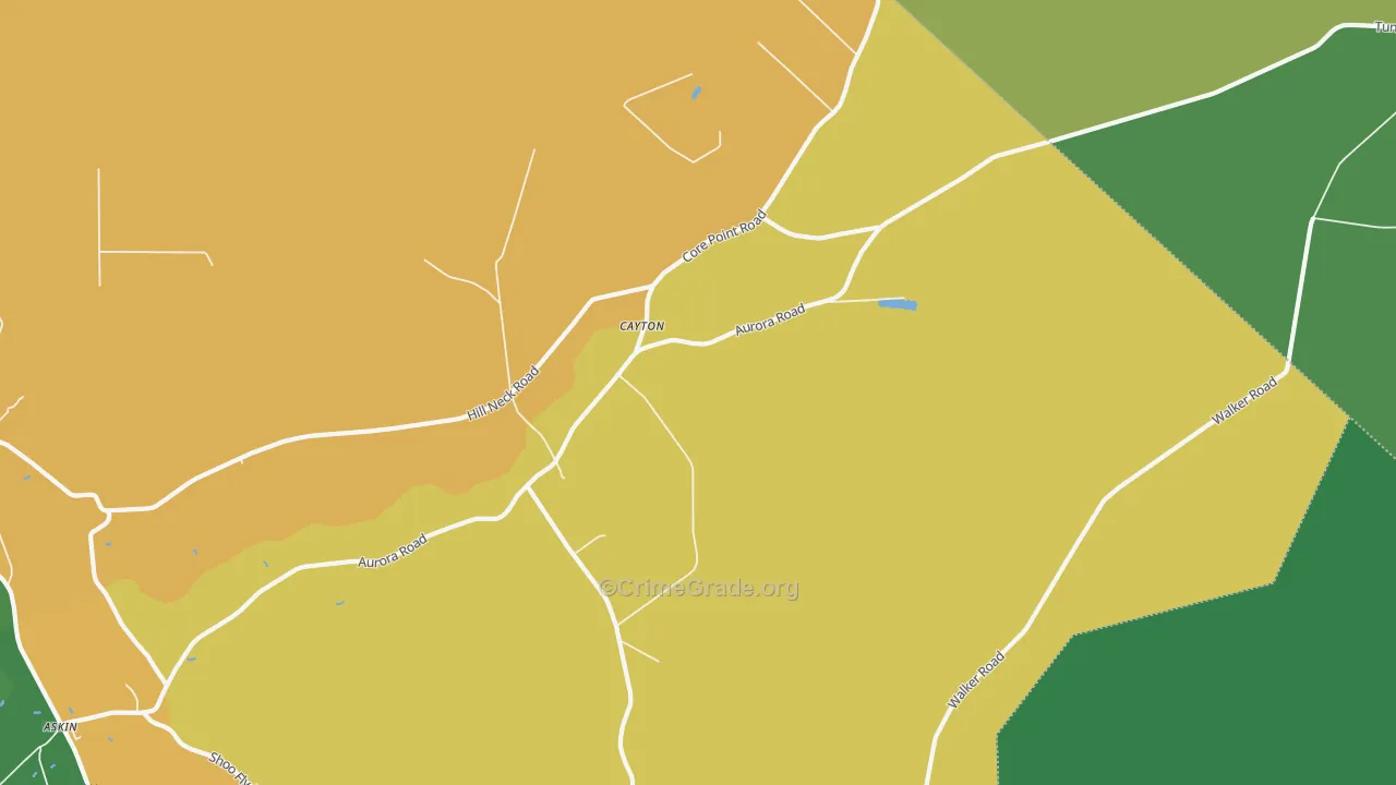 Cayton, NC Map of Drug-Related Crime Rates