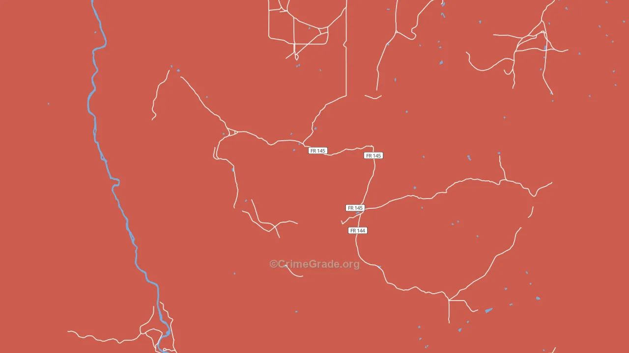 Cebolla, NM Map of Drug-Related Crime Rates
