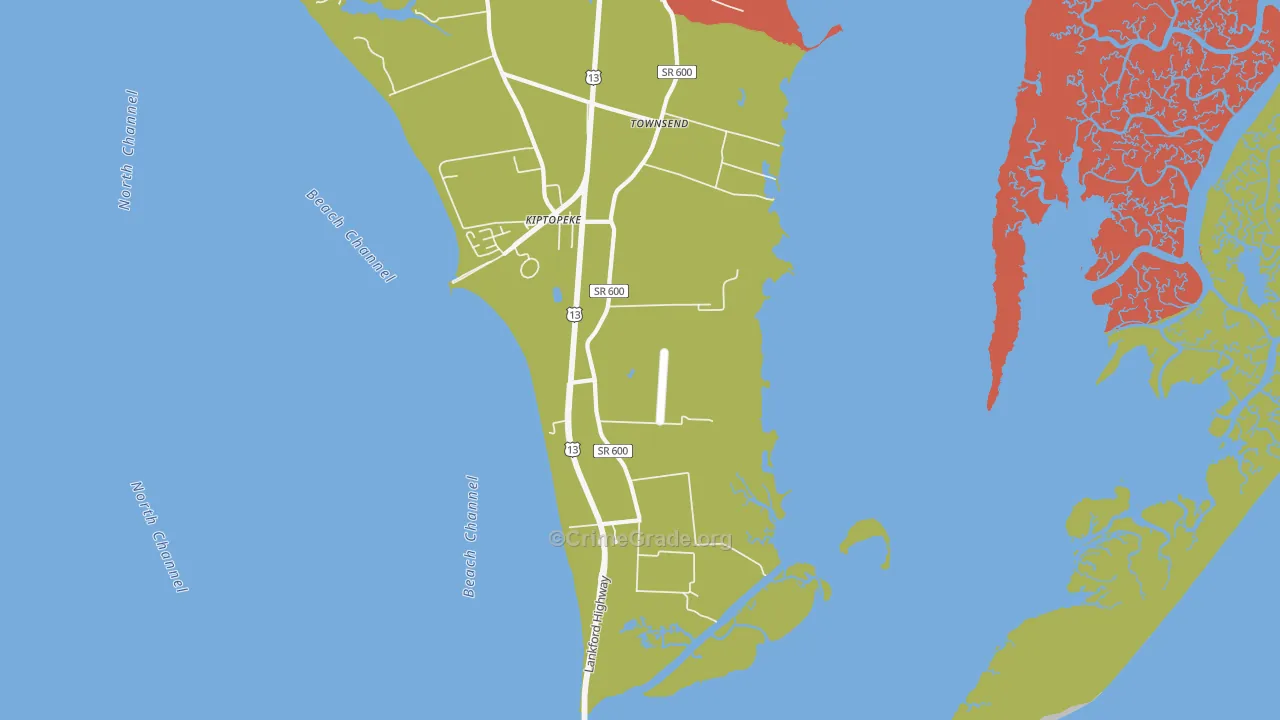 Cedar Grove, VA Map of Drug-Related Crime Rates