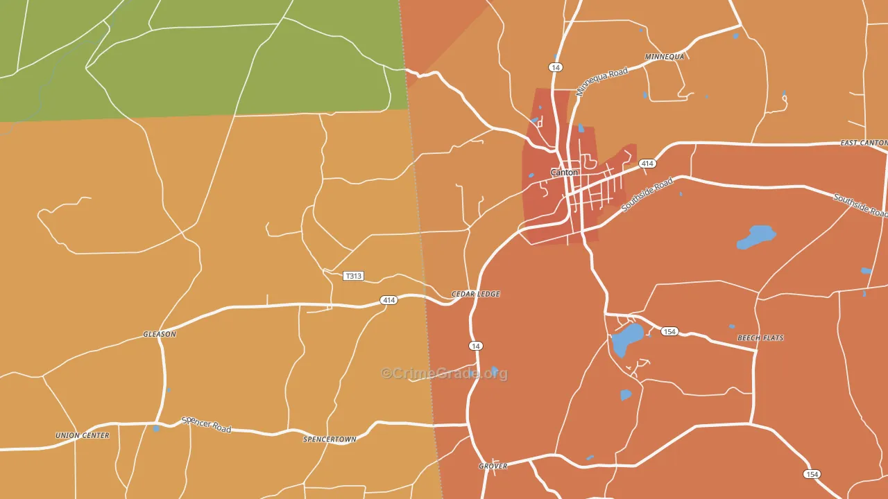 Cedar Ledge, PA Map of Drug-Related Crime Rates