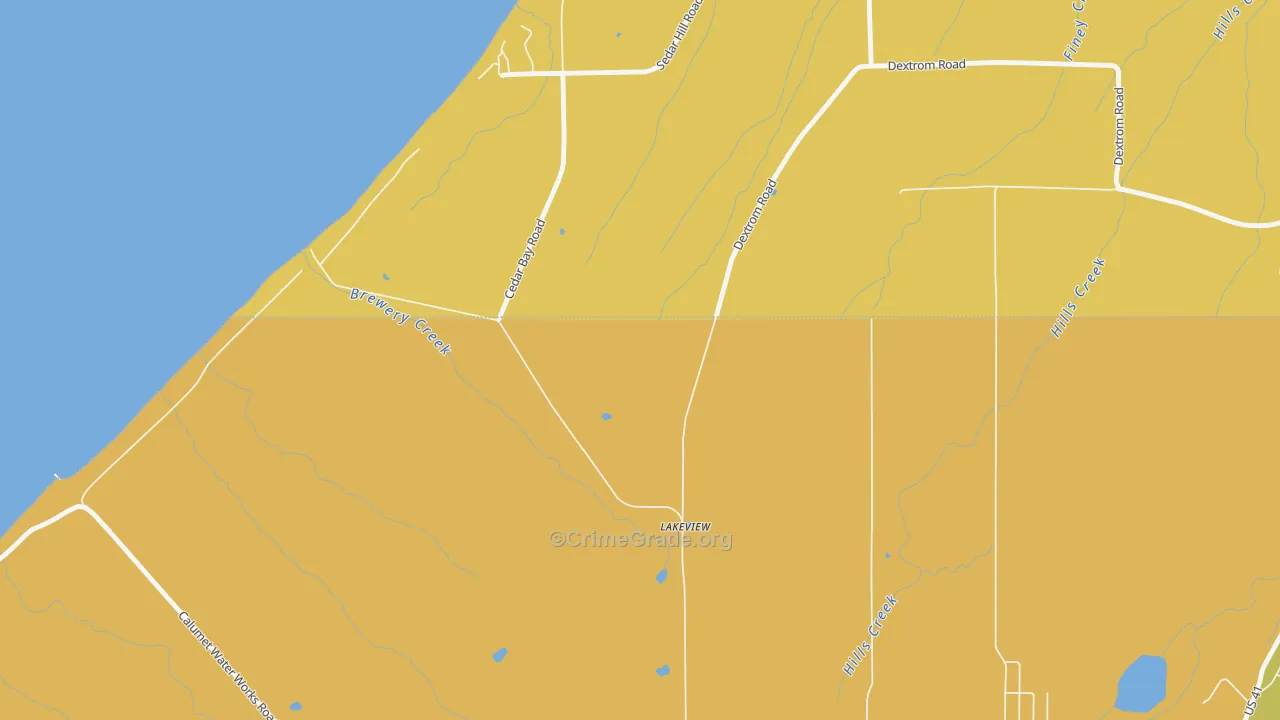 Centennial Heights, MI Map of Drug-Related Crime Rates