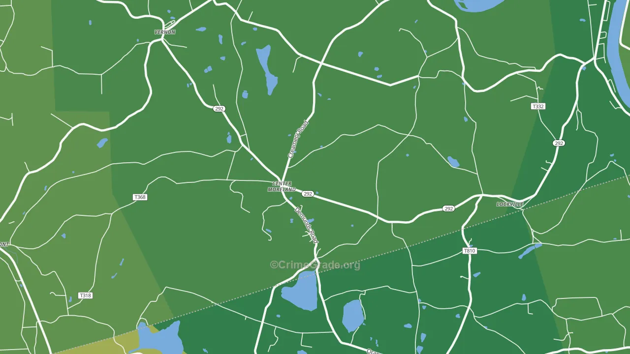 Center Moreland, PA Map of Drug-Related Crime Rates