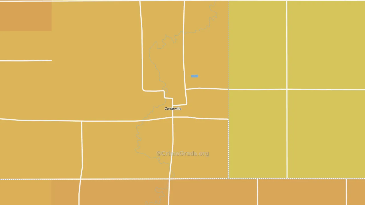 Centerville, SD Map of Drug-Related Crime Rates