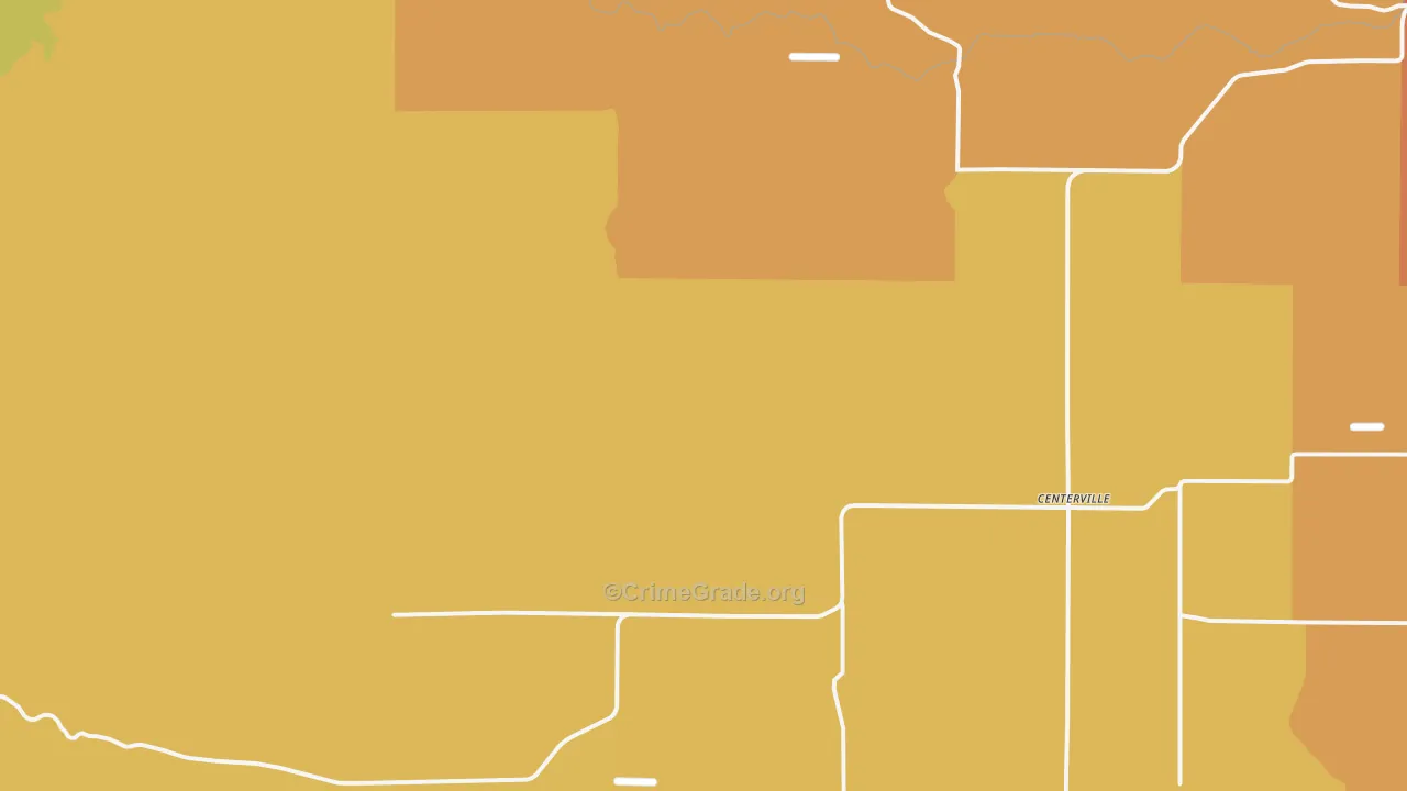 Centerville, WA Map of Drug-Related Crime Rates