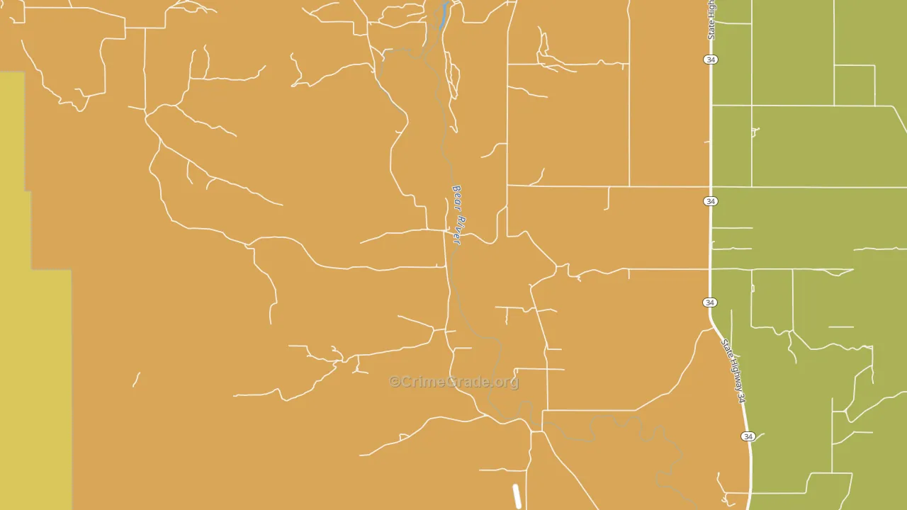 Central, ID Map of Drug-Related Crime Rates