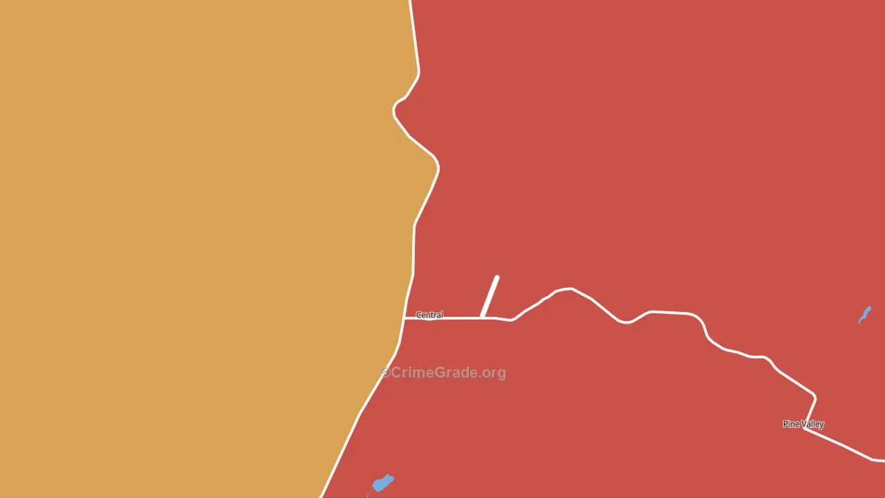 Central, UT Map of Drug-Related Crime Rates