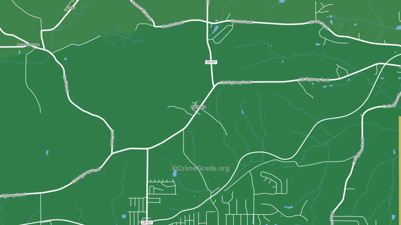 Centralia, IA Map of Drug-Related Crime Rates