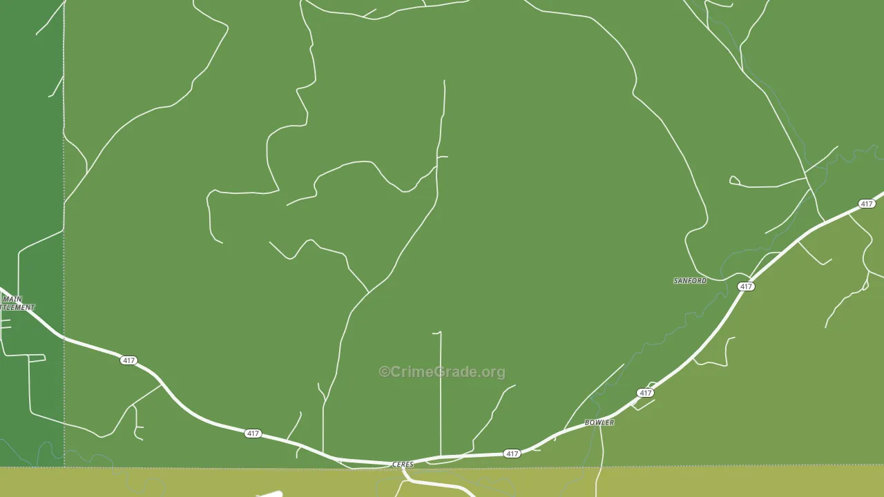 Ceres, NY Map of Drug-Related Crime Rates
