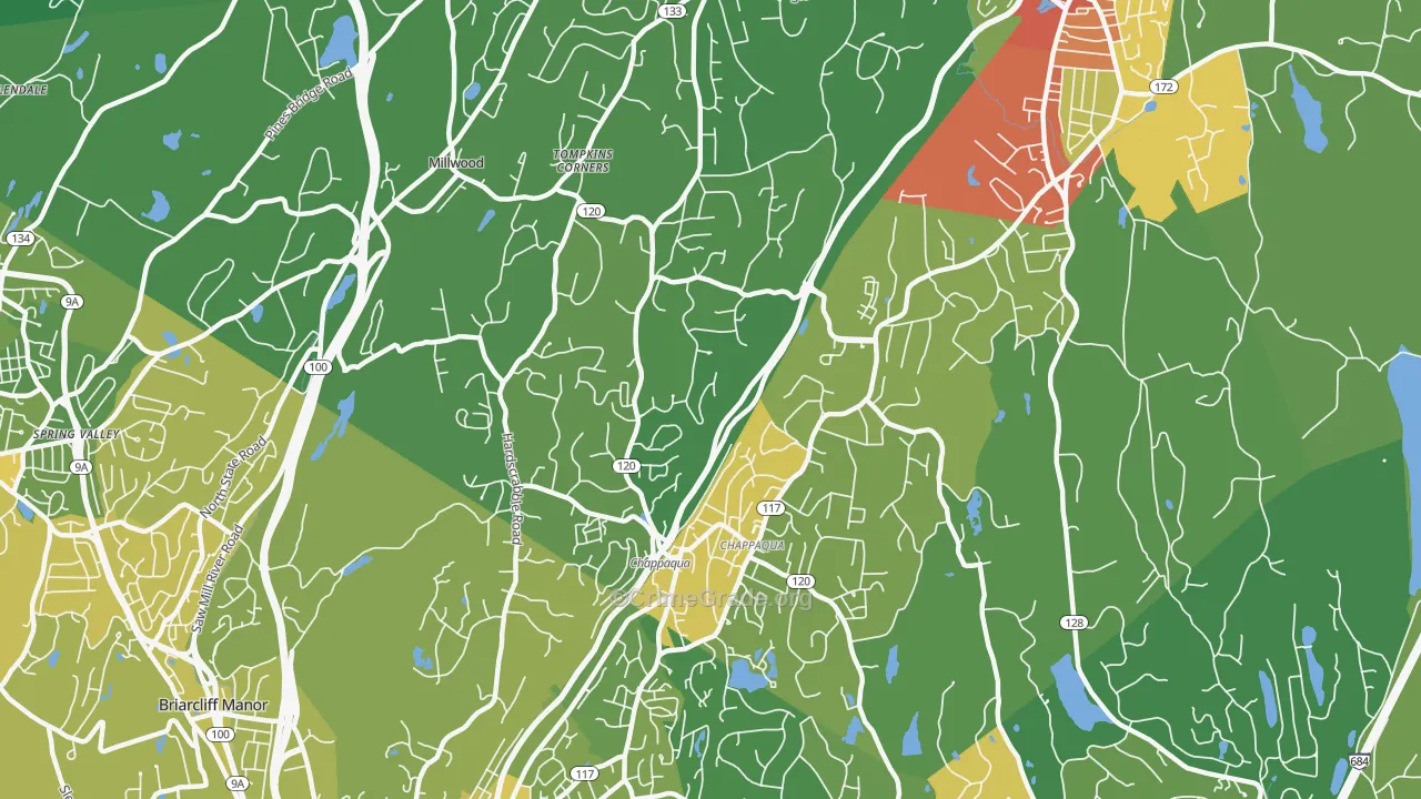Chappaqua, NY Map of Drug-Related Crime Rates