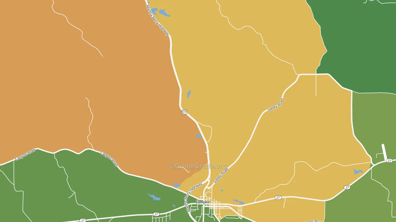 Charles, GA Map of Drug-Related Crime Rates