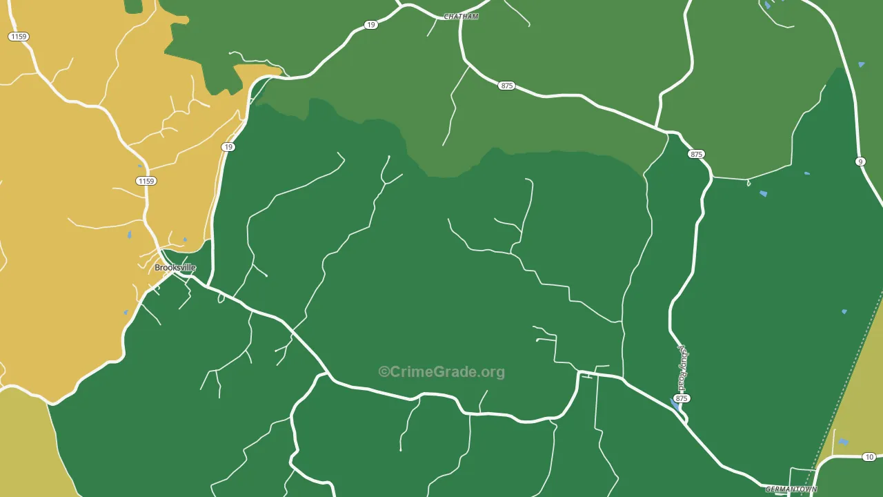 Chatham, KY Map of Drug-Related Crime Rates
