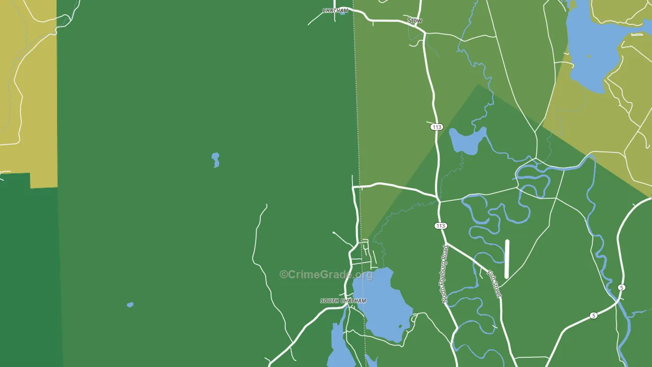 Chatham, NH Map of Drug-Related Crime Rates